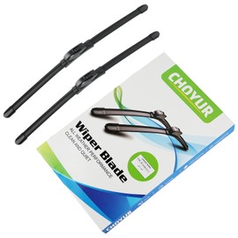 CHOYUR 18"+18" Windshield Wipers All-Season Type-G Blades,Universal Fit for Most Vehicles (Pack of 2)