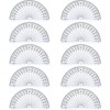 Plastic Protractor for Angle Measurement Student Math 180 Degrees, 4