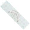 Westcott Course Protractor Plotter Ruler, 15", Transparent (P-72)