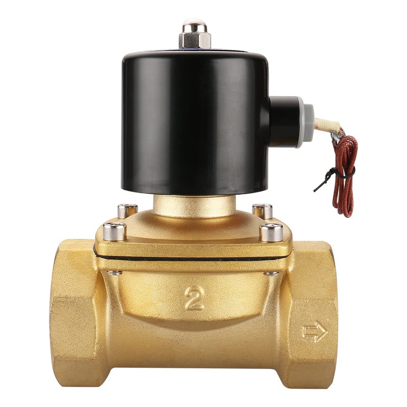Baomain 2 inch DC 24V Brass Electric Solenoid Valve Water