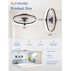 ZMISHIBO Low Profile Ceiling Fans with Lights and Remote, 20