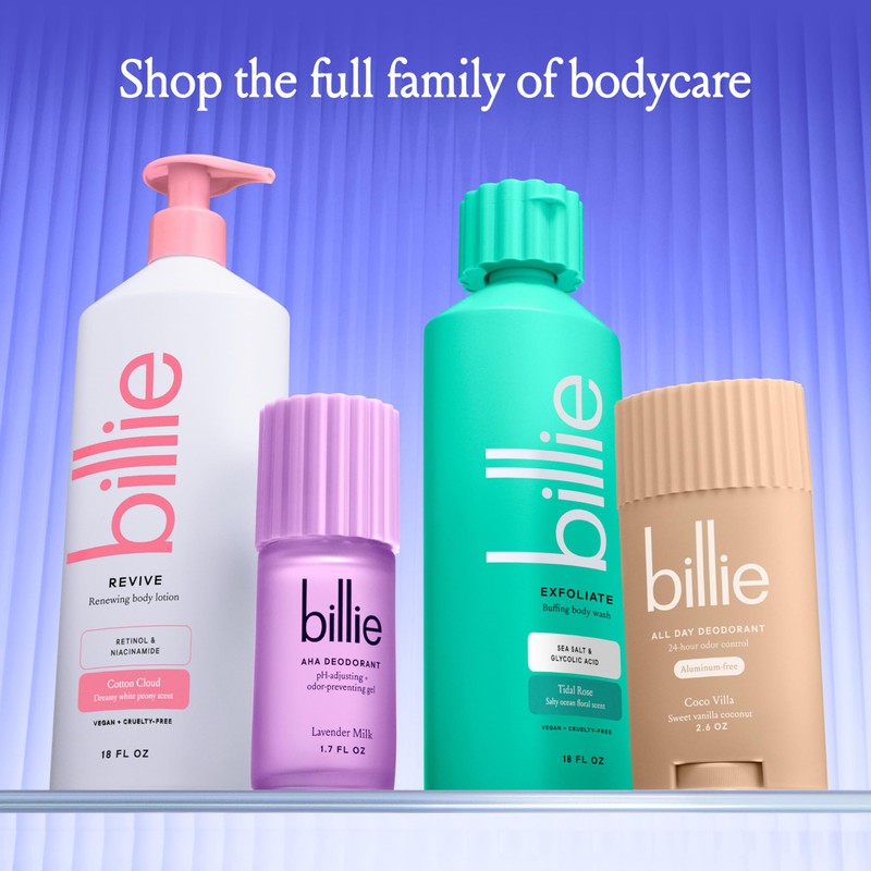 Billie Exfoliating Womens Body Wash, 18 fl oz, Sea Salt