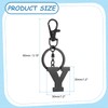 YELARXI Initial Letter Keychain, Alphabet Y Keychain Cute - Fitting