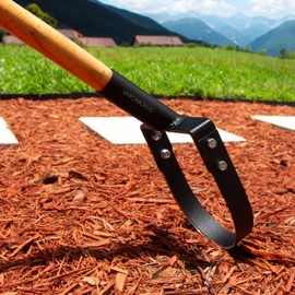 Varomorus O-Style Hoe for Weeding - Ergonomic Loop Hoe Gardening Tool for Garden Cultivator, Hand-Forged Oscillating Hoe, Hardened Metal, Perfect for Weeding, Planting, and Soil Loosening (U-Style)