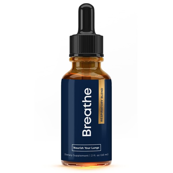BREATHE 8-IN-1 Mullein Drops for Lungs & Airways (2 fl.