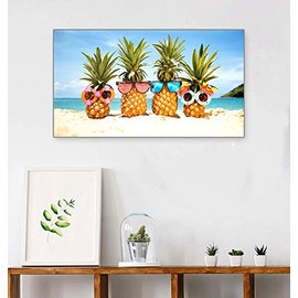 4Mybebe Diamond Painting 5D, Diamante Cuadrado Set de Arte, 30x40 cms Kit de Arte Decoracion 5D Diamond Painting, Lienzos Diamond Painting Multicolor DECORACION (Piñas)