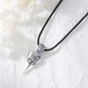 ZIPPICE Arrowhead Necklace 925 Sterling Silver Lion Arrow Necklace Nordic