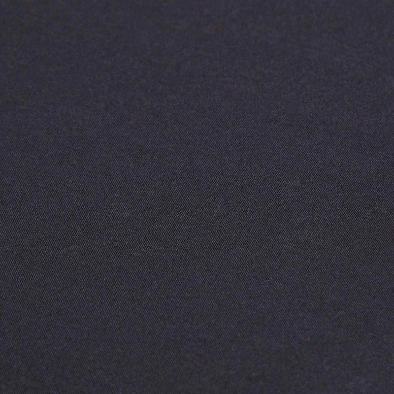HOMESCAPES Percale Fitted Sheet Black 160 x 200 cm, Flat