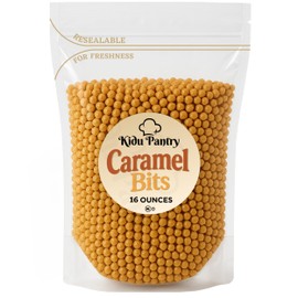 Caramel Bits Topping - Kidu Pantry - 1 Pound - 16 Ounces Bulk Bag