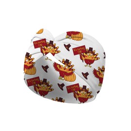 BBTDIN Thanksgiving Headband Maple Leaf Hair Band Girls Pumpkin Turban Thanksgiving Turkey Headwear JHT23 (A3)