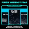 DUDE Wipes Mint Chill Extra-Large Flushable Wipes - 3 Pack