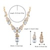 BriLove Wedding Bridal Necklace Earrings Jewellery Set for Women Multi