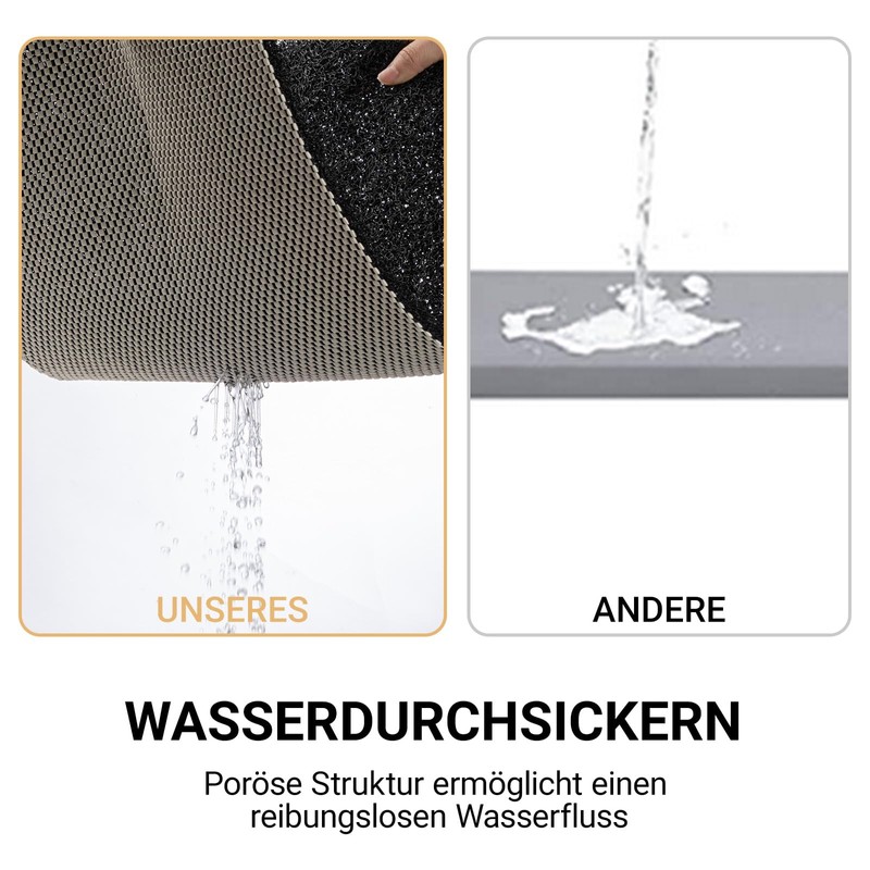 COSYLAND Non-Slip Shower Mat 60 x 60 cm - Shower