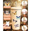 100pcs Butterfly Stickers Pack, Moth Stickers Pack, Insect Sticker for