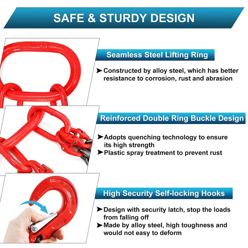 yakicag 2 Pack 3/8” G80 Alloy Steel Hammerlock Coupling Link