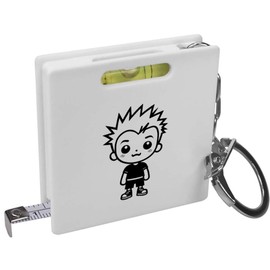 Azeeda 'Punk Rock Kid' Keyring Tape Measure/Spirit Level Tool (KM00040126)