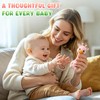 Baby Teething Toys 3-6 6-12 Months, 2-in-1 Rattle and Teether