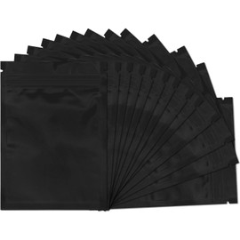 Oil Slick 1000 PCS Mylar Bags - Reusable Zipper Mylar Bags With Oxygen Absorbers Use For Small Businesses, Jewelry, Candy And Food Storage(4”*6.5” Black)