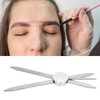 NIKOU Eyebrow Stencil Ruler Stainless Steel 3 Point Positioning Eyebrow