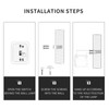 JSOT Solar Lights Outdoor for Deck,Waterproof Solar Garden Lights Decorative