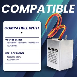 40003916-026 Power Replacement Head fit V8043e1012 Zone Valves Actuator, Motor Replacement Head Normally Closed 2-Way 4-Wire 24Vac 50/60Hz 18'' Leads with End Switch for Honeywell Zone Valve Motor