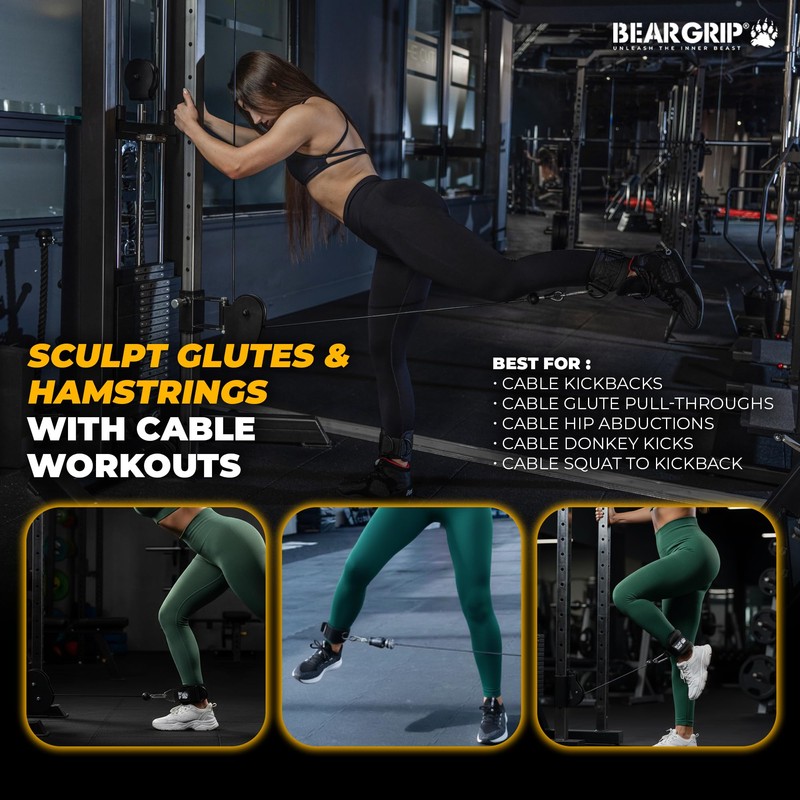BEAR GRIP - Ankle Straps for Cables with New Fleece