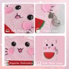 PESLNG Secret Diary Girl with Lock, Plush Notebook with Padlock,