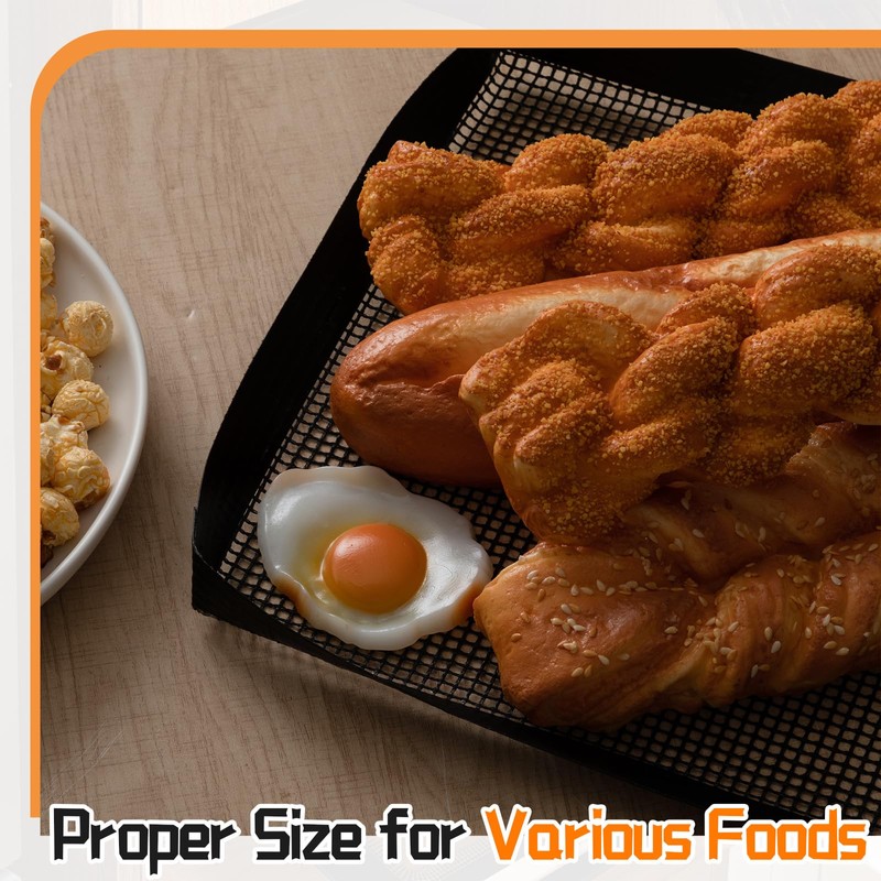 4 Pcs 11.5 x 13.5 Inch PTFE Solid Oven Basket