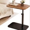 C End Table Adjustable Height,C Shaped Side Tables Living Room