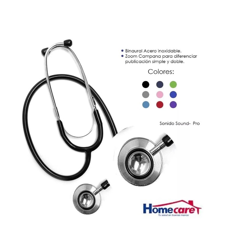 Homecare Kit Baumanómetro con Estetoscopio Duplex- Color GRIS 100 Preciso
