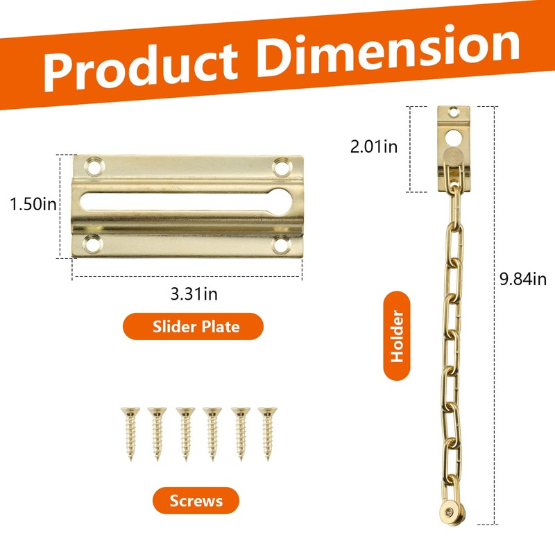 HOME MASTER HARDWARE Chain Door Guard Chain Lock Door Locks