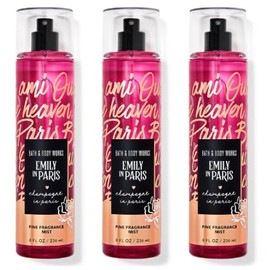 Bath and Body [3 Pack] FINE FRAGRANCE MIST 8 fl oz / 236 mL (Packaging may Vary) (CHAMPAGNE IN PARIS EMILY)