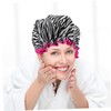 Baluue 2pcs Double Layer Waterproof Shower Cap Shower Cap for