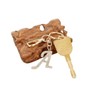 Rohans Womens Gold Plated Alloy Car Key Ring with Crystal