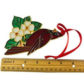 Cardinal Ornament with Legend Card Christmas Tree Decoration, 5 Inch