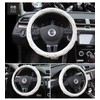 Follicomfy Comfort Leather Auto Car Steering Wheel Cover,Anti Slip Universal