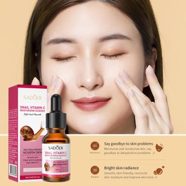 Vitamin C Brightening Serums | Facial Moisturizing Essence For Fine Lines,15ml Facial Firming Moisturizer Helps Firm, Smooth & Nourish Face, Remove Dark Spots Women Skin Care Products Okuyan