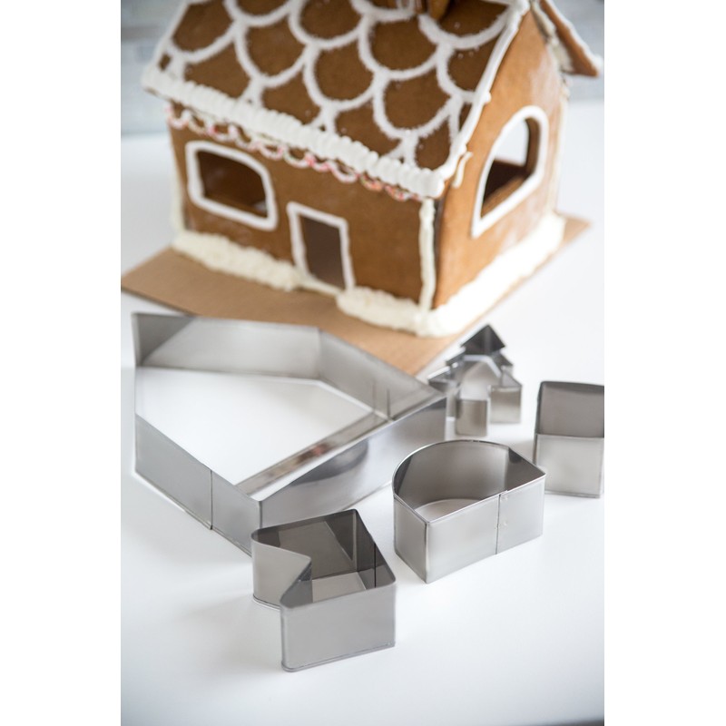 Fox Run 4532 Gingerbread House Cookie Cutter and Icing Bake