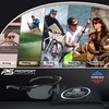proSPORT Polarized Sunglass Sport Smoke Adjustable Nose Piece Fishing Cycling