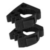 Ipetboom 2pcs Adjustable Quick Release Rubber Pole Clamp Grip for