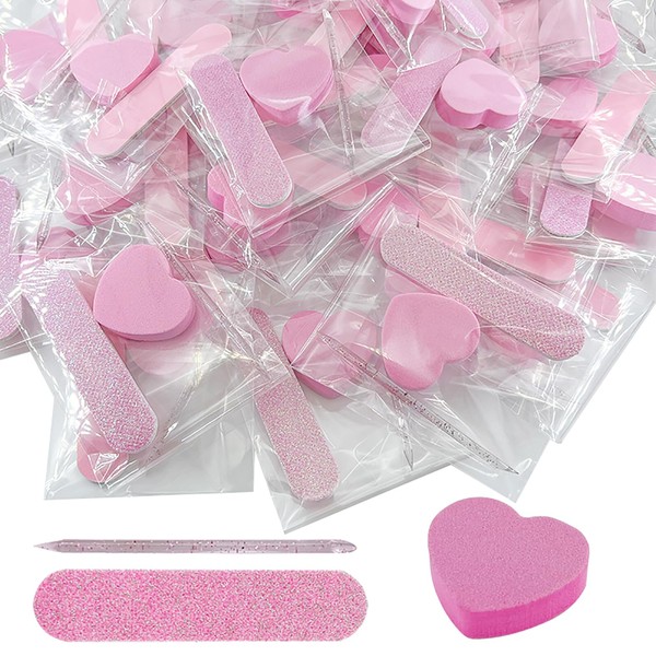 30 Sets Nail Kits 3-Piece, Nail Files 240 Grit, Nail