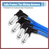 HEROFFIX 8 Pcs Spark Plug Wire Metal Heat Shield Set