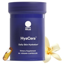 Ritual Hyaluronic Acid Skin Supplement - With Hyabest® and Ceratiq® - HyaCera Clinically Proven to Reduce Wrinkles, Fine Lines & Improve Skin Smoothness** - Vegan - Vanilla - 30 Capsules - 30 Servings