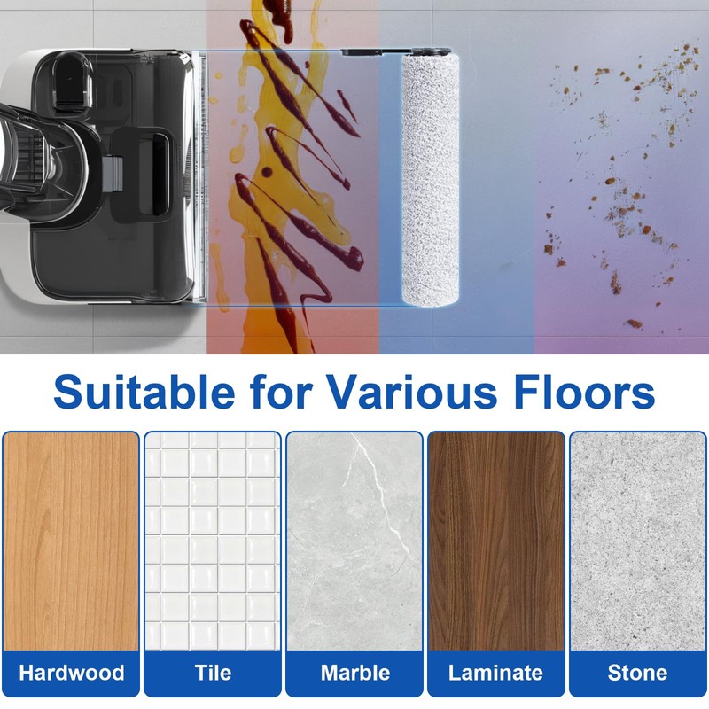 Fixbetter Roller Brush and HEPA Filter for Tineco Floor ONE