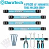 DURATECH 4Pack 12" Heavy Duty Magnetic Tool Holder Strip Magnetic