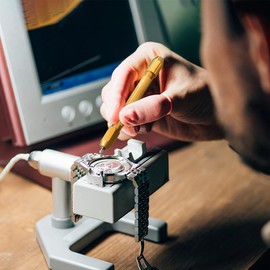 iplusmile Double Ended Pin Vise Pin Vise Hand Drill Bits Swivel Head Pin Vise Model Hand Drill for Handicraft Watch Making Repairing Tool (Square Head, 4Pcs)