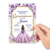 Avior Quinceanera Invitation Lilac Dress Acrylic Glass Invitation, Pink Mis