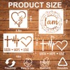 Travone 21Pcs Christian Stencils for Painting on Wood Reusable Motivational