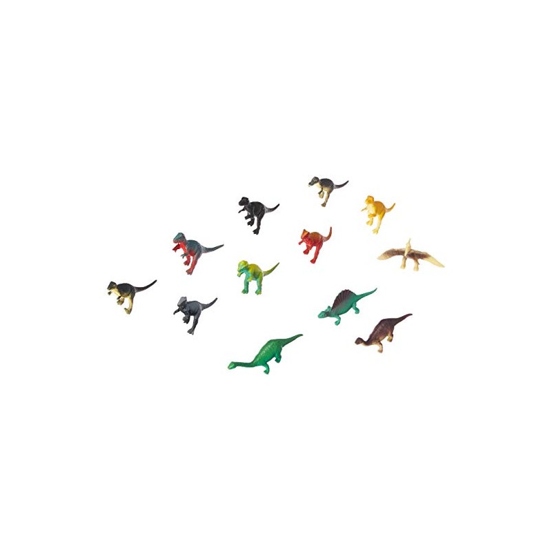 Dozen Small Toy Dinosaurs: 2.5 inch Plastic Toy Dino Figures