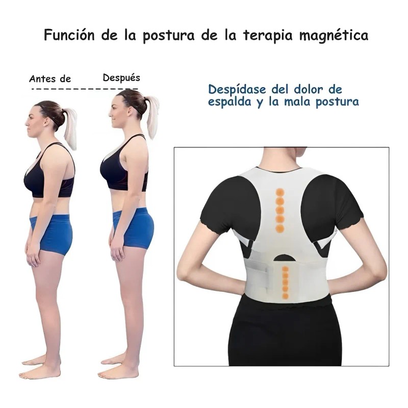 Chaleco Corrector De Postura Con Imanes Para Hombre Y Mujer